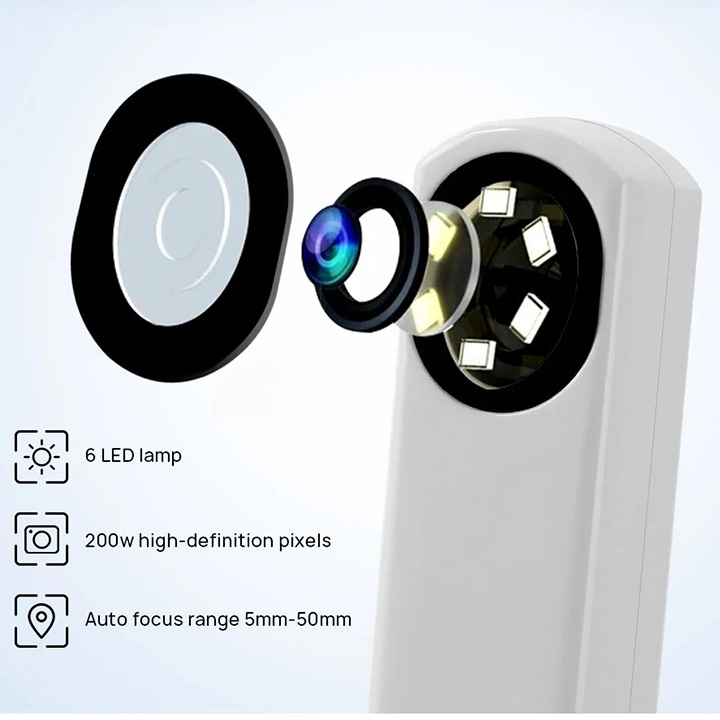Dental USB Intraoral Camera Auto-focus 4.0Mega Pixels, 6 LED Lamp